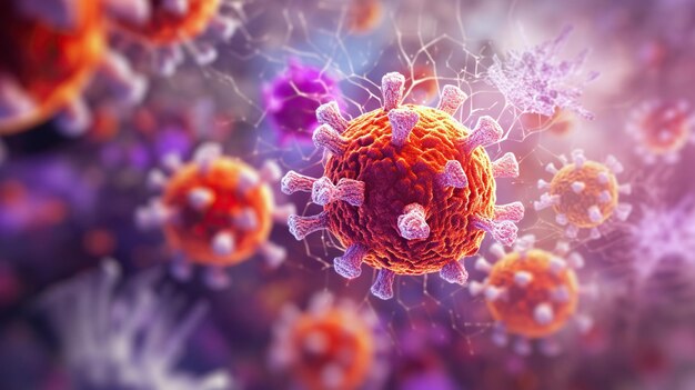 tło odpowiedzi immunologicznej na grypę światowy wirus koronawirusa tło komórki b