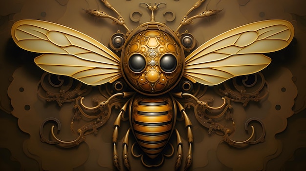 Tło plastra miodu pszczoły lub pszczoły miodnej