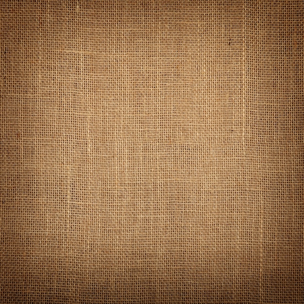 Zdjęcie tło płótno z juty brązowy z cieniem