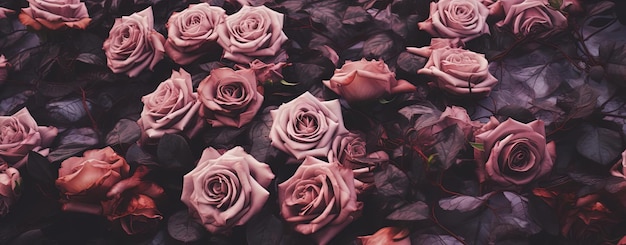 tło róż ciemno srebrne i jasno fioletowe