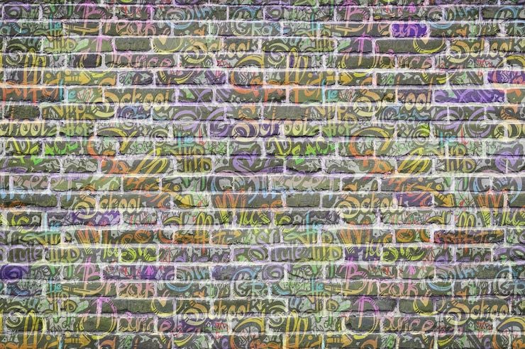 Zdjęcie tło ściany graffiti