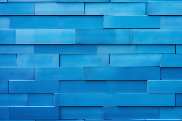 Zdjęcie tło ściany z niebieskich cegieł fajne i współczesne