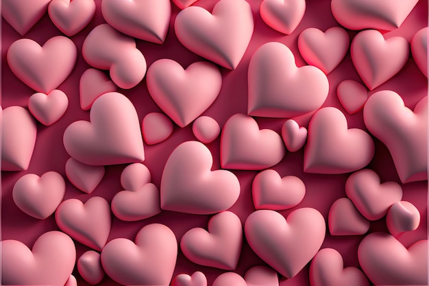 Tło serca Walentynki Tapeta z różowym l 1 4jpg
