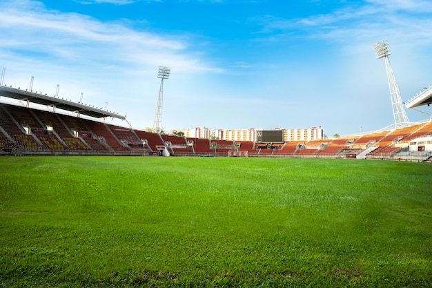 tło stadionu piłkarskiego