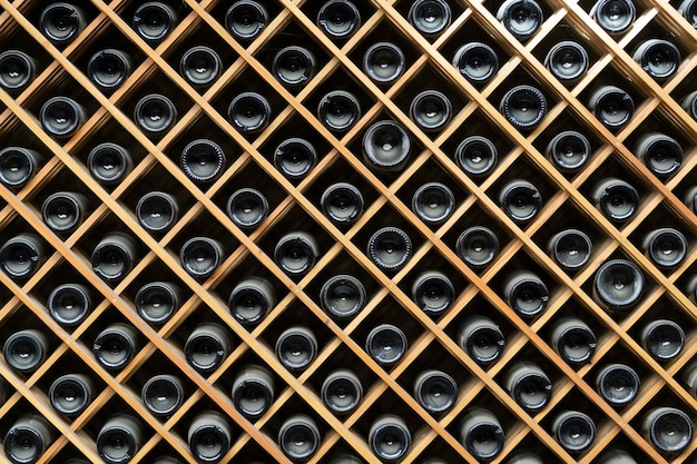 Tło szafek na butelki wina