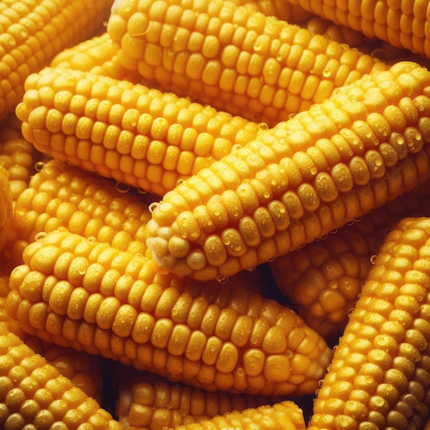 tło tekstury kukurydzy na kolbie