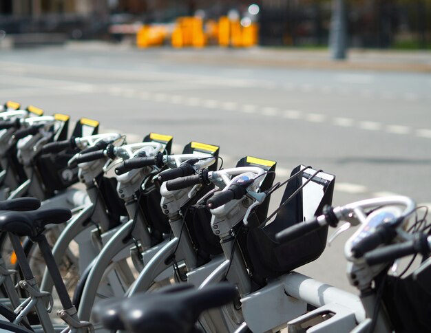 Tło transportu parkingu rowerowego