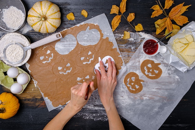 Tło W Stylu Wakacyjnego Halloween