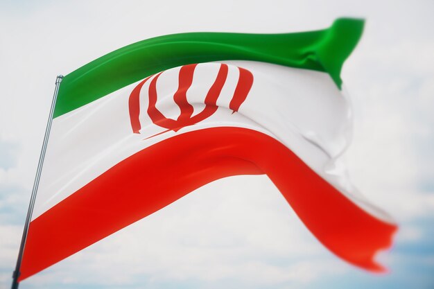 Tło z flagą Iranu