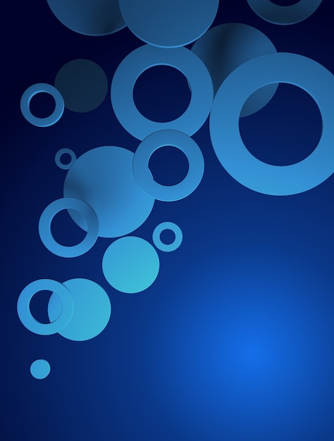 Zdjęcie tło z niebieskim gradientem, z okrągłymi cyframi