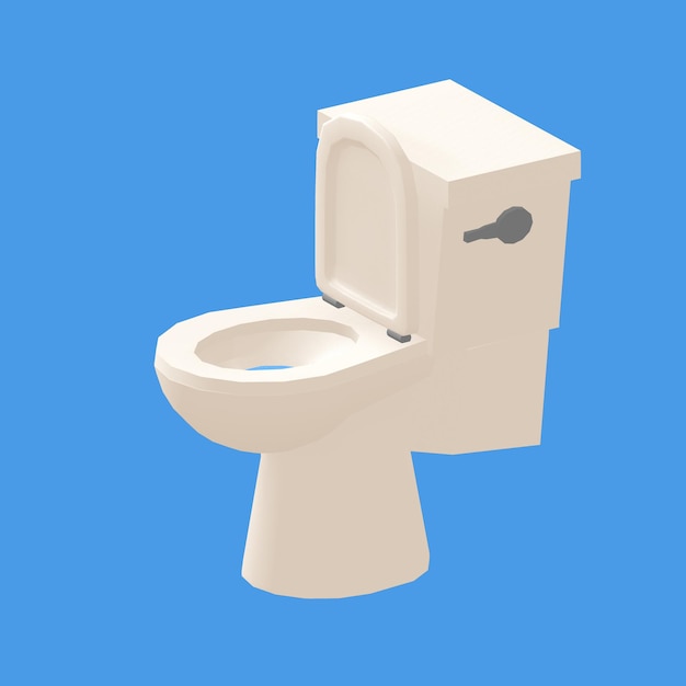 Toaleta 3d render ilustracje wektorowe