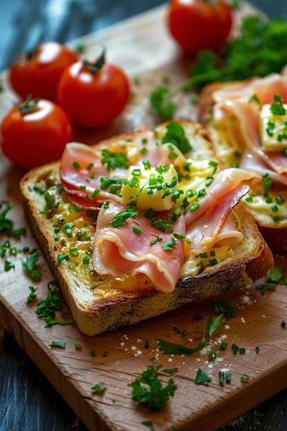 Toast z szynką i serem