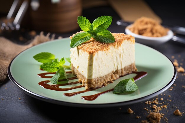 Tofu cheesecake z skorupą z krakersów graham