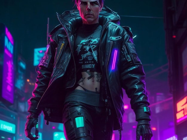 Tom Cruise Loish Jeremy Mann – ujęcie całego ciała