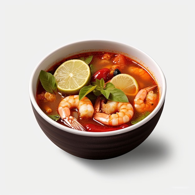 Zdjęcie tom yum goong tajlandzkie jedzenie