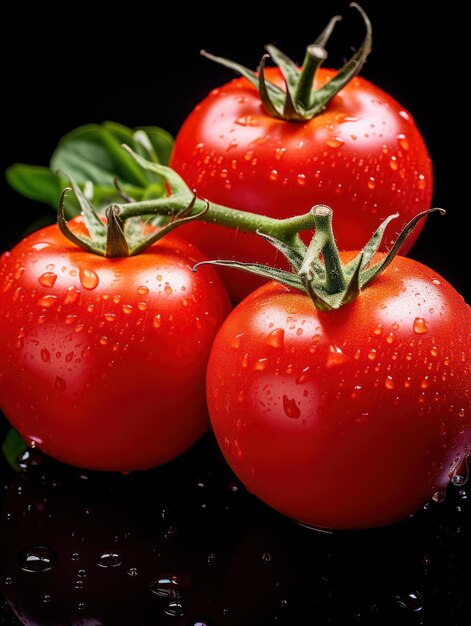 Zdjęcie tomato studio shot izolowany na czystym tle fotografia żywności generatywna sztuczna inteligencja
