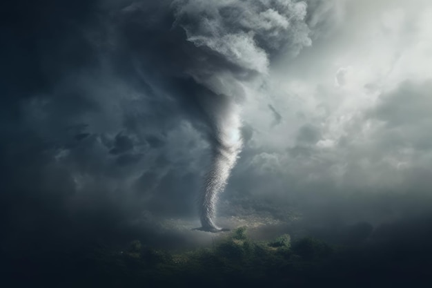 Tornado makieta tła Wygeneruj Ai