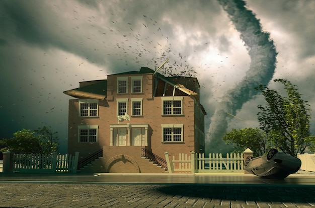 Tornado nad domem