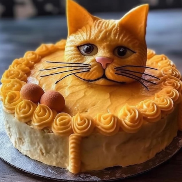 Tort dla kota z twarzą kota