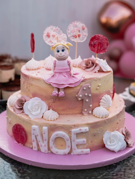 Tort urodzinowy dla małej dziewczynki
