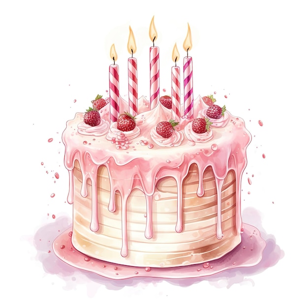 Tort urodzinowy Ilustracja