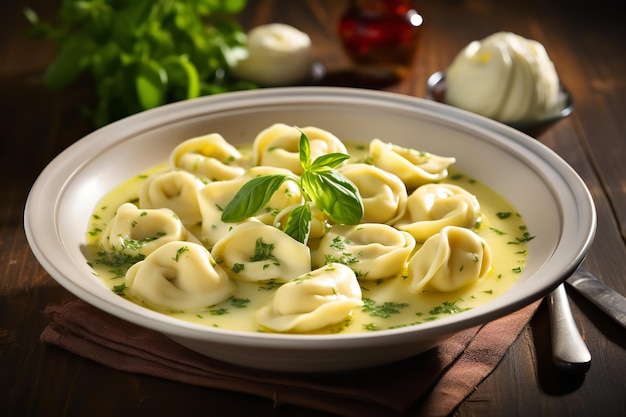 Tortellini w rosole z kurczaka według włoskiego przepisu