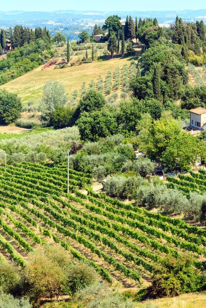 Toskania wieś San Gimignano Włochy