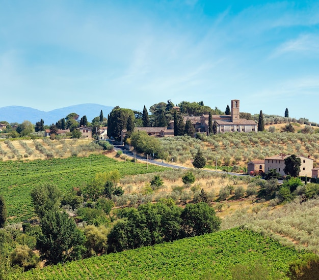 Zdjęcie toskania wieś san gimignano włochy