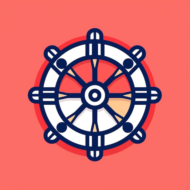 Zdjęcie toy_pirate_ship_wheel_isolated_modern_line