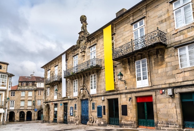 Tradycyjna architektura santiago de compostela światowego dziedzictwa unesco w galicji w hiszpanii