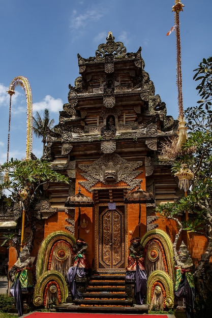 Tradycyjna świątynia Bali. Religia Hinduizmu Balijskiego.