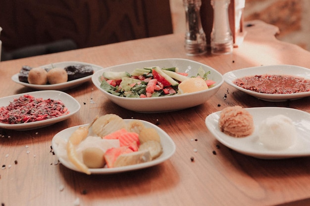 Tradycyjna Turecka I Grecka Kolacja Meze