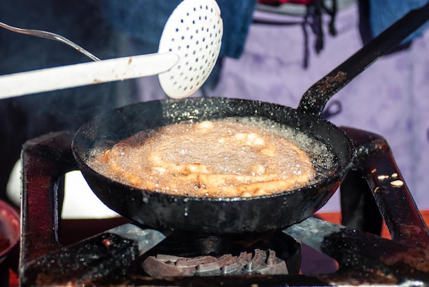 Tradycyjne danie San Froilan Fest w Leon Hiszpania