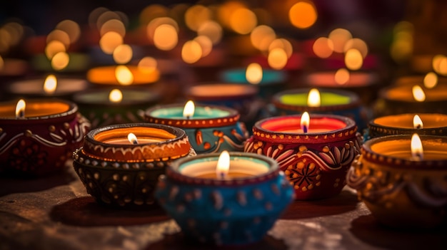 Tradycyjne Diwali Diyas