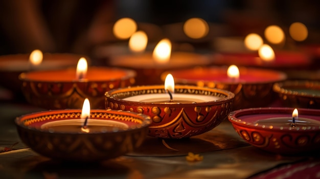 Tradycyjne Diwali Diyas