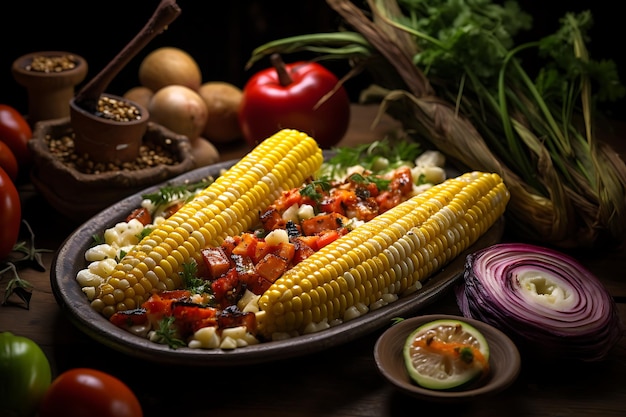Tradycyjne peruwiańskie potrawy z kukurydzy