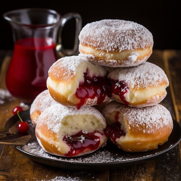 Tradycyjne polskie pączki Paczki na tłusty wtorek