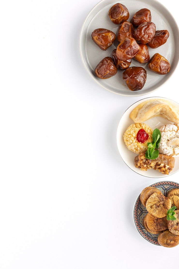 Zdjęcie tradycyjne typowe domowe jedzenie ramadan