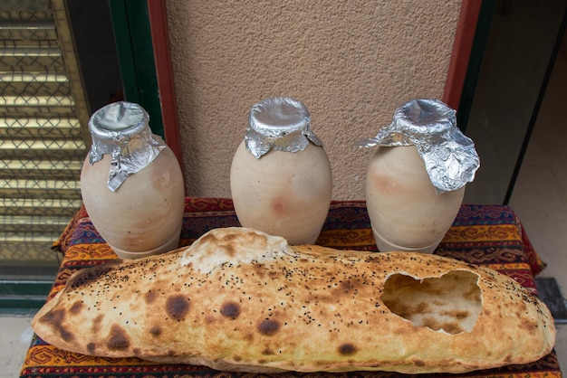 Zdjęcie tradycyjny chleb w stylu tureckim