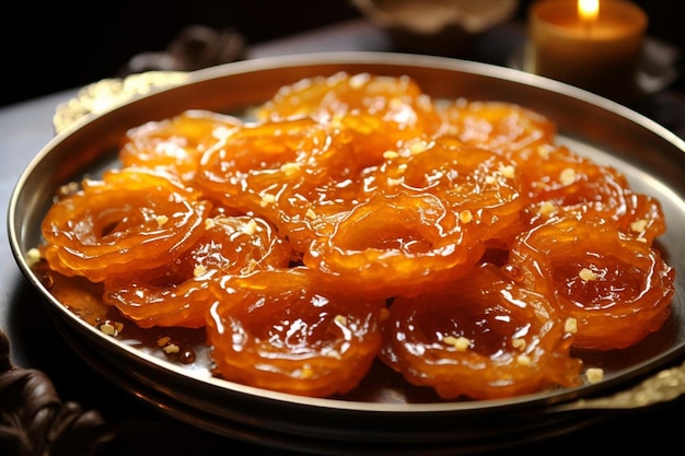 Tradycyjny Jalebi Splendor Tradycyjny Indyjski Słodki Jalebi