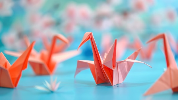 Zdjęcie tradycyjny japoński papier origami do szkół