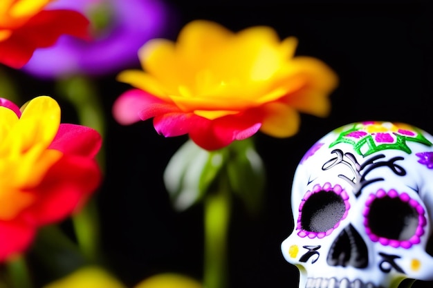 Tradycyjny meksykański dzień kultury zmarłych koncepcja Dia De Los Muertos Celebration