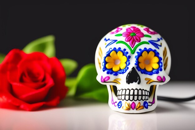 Zdjęcie tradycyjny meksykański dzień kultury zmarłych koncepcja dia de los muertos celebration