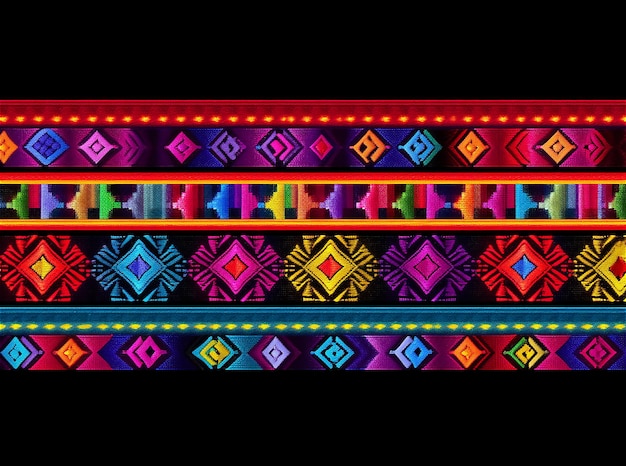 Zdjęcie tradycyjny południowoamerykański peruwiański wzór narodowy