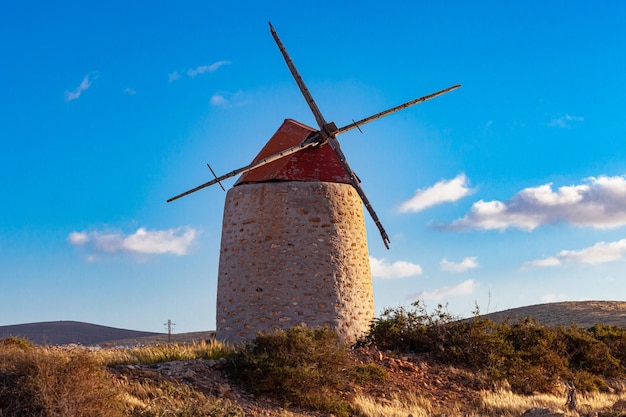 Tradycyjny Wiatrak W Antigua, Fuerteventura, Wyspy Kanaryjskie, Hiszpania