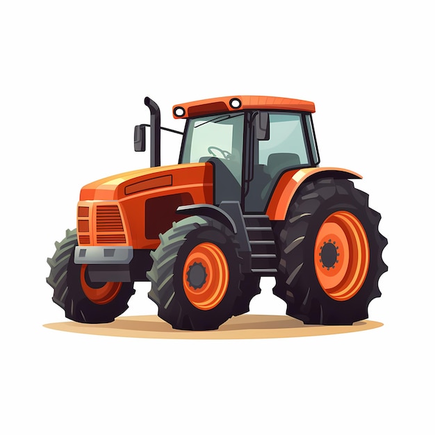 traktor_flat_illustration_on_white_background