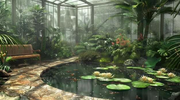 Tranquil Oasis Botanical Conservatory Serenity