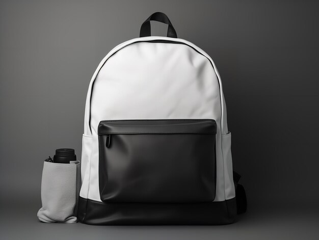 Trendy backpack Mockup dla mody i podróży AI generowane