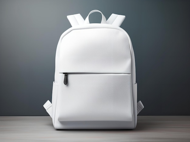 Zdjęcie trendy backpack mockup dla mody i podróży ai generowane