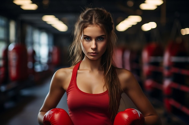 Trening bokserski kobiet w siłowni bokserskiej
